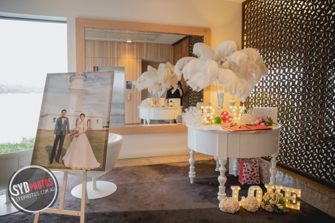 悉尼婚礼布置-婚宴签到台Reception Signing Table